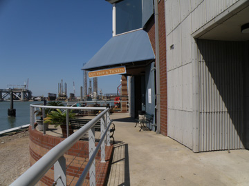Outside entry to the Texas Seaport Museum.