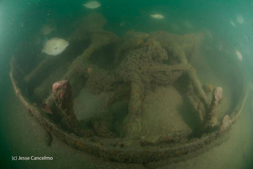 Bow section of USS Hatteras wreck.
