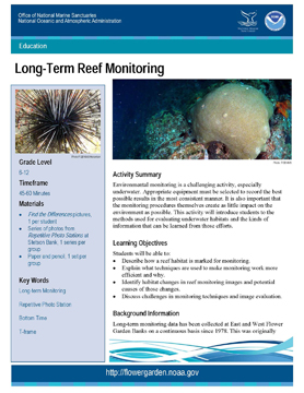 Front page of Stetson Monitoring lesson